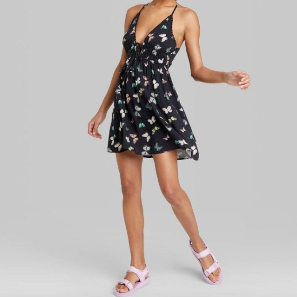 Women's Sleeveless Triangle Cup Fit & Flare Dress - Wild Fable™
